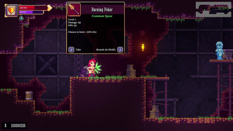 LewdArcade: Игра с скроллером scarlet Maiden на стороне [часть 01] Мини-секс-игра [18+] порно-игра