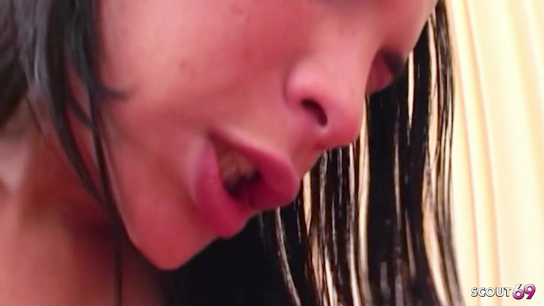 Shemale TS Collection: Magrinha transsexual fode vizinho com tesão anal e goza