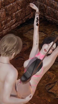 Futanari Lana dans un donjon BDSM, partie 2 | Hentai en 3D