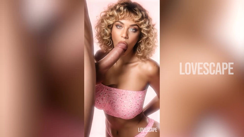 Lovescape: Fotografer ngentot klien mulatta yang seksi - pantulan cermin penuh ngentot