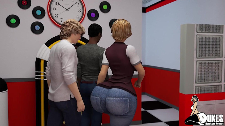Dukes Hardcore Honeys: 大きな戦利品熟女はBBCに乗りながら気紛れなPAWGのなめと吸い合わせます