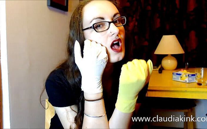 ClaudiaKink: Plagen met mijn zachte gehandschoende handen