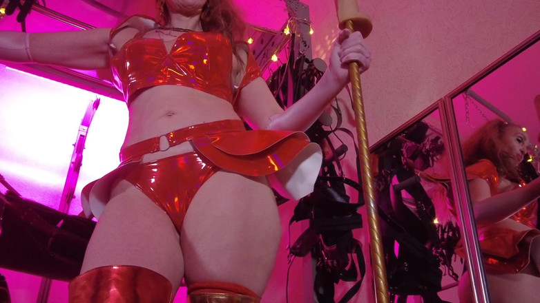 Eva Latexxx: Mistress Eva Lateks Fetiş Domina Femdom Goddess Gold Boots Big...