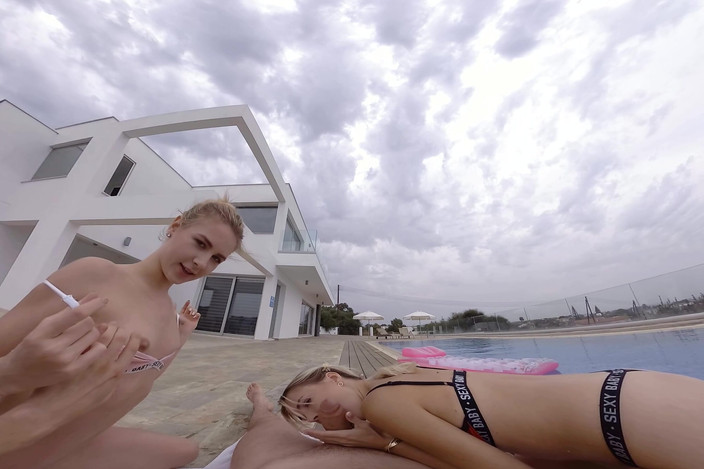 Virtual Taboo: Pool-porno und Bros huren