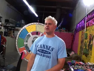 Nikki Sexxx and Vicki Chase compete in the Cock Sucking Challenge!