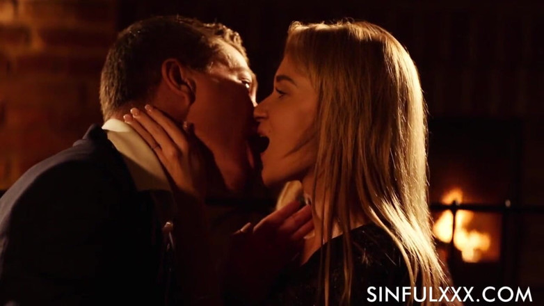 Sinfulxxx: Romantic fire place sex by SinfulXXX