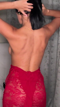 ¡la Belleza Colombiana Se Quita El Vestido Rojo Y Me Deja Follarla Duro!