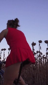 Hot Bicycle Ride Under Skirt Ass Worship