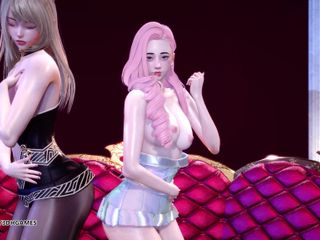 3D-Hentai Games: [mmd] chaness - sesese seksi ateşli striptiz ahri seraphine league of...