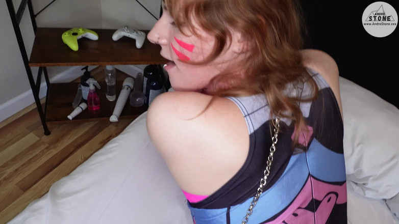 Andre Stone: 新しいトランススターレットのザイラが史上初のセックステープでDVAコスプレで中出しされる