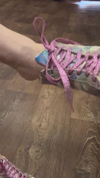 My Sneakers and I'm Wet and Im so Horny!