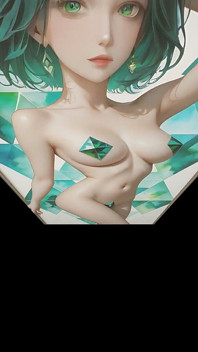 Silhouette bogel dalam Geometri Emerald