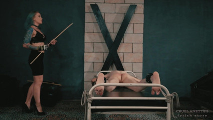 Cruel Anettes fetish world: Hard spanking from Anette