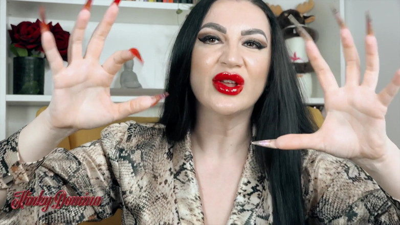 KinkyDomina: 빨간 립스틱으로 당신을 매료하는 루마니아 교사