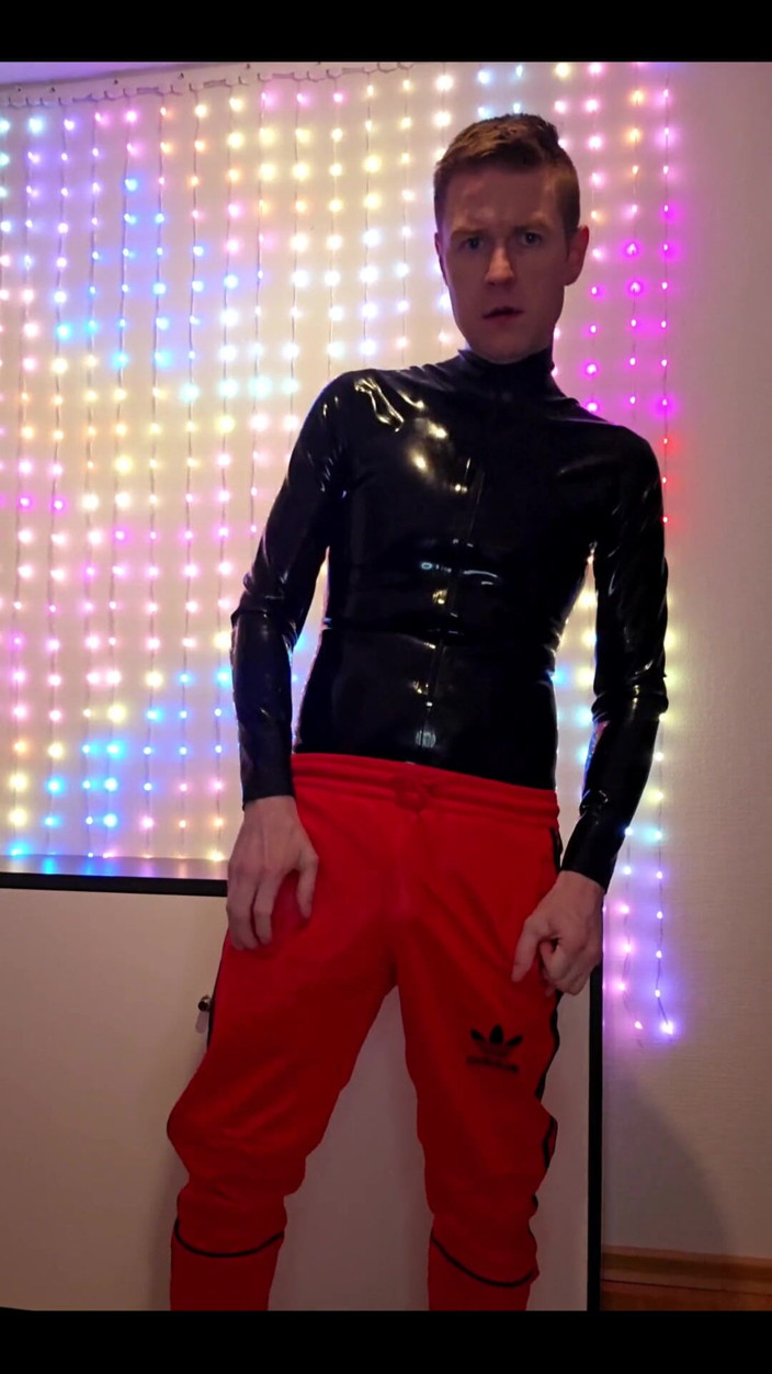 Roman Heart: Red Adidas Tracksuit