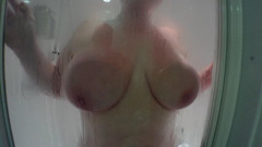 Lucysbigtits: Busty MILF Spied on in the Shower Soaping My Big...