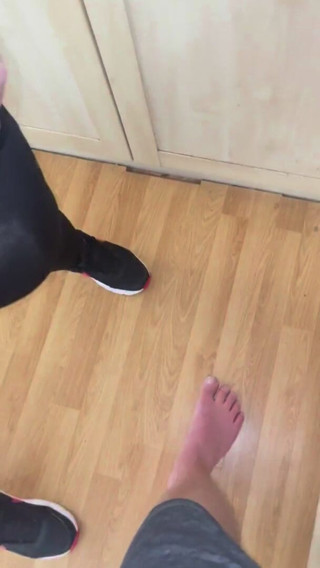 Filthy British Couple: British slutwife makes cuck hubby wank into her panties after...