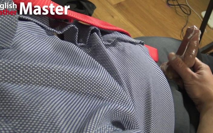 EnglishLeathermaster: Необрізане соло, тато в костюмі сигари дрочить
