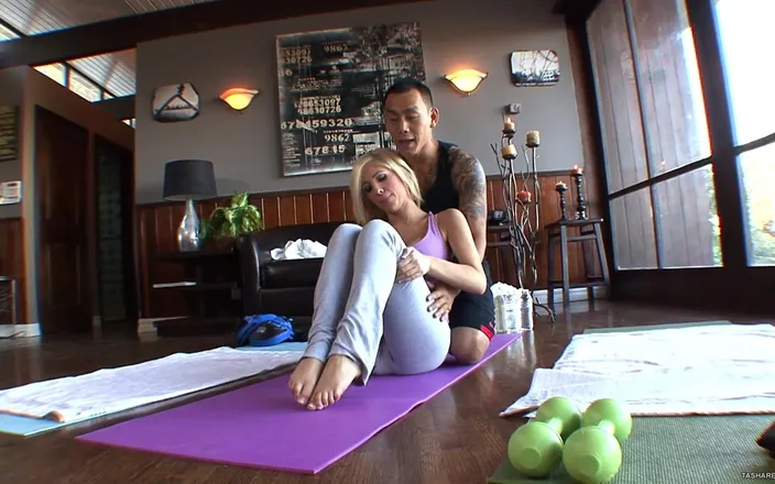 Tasha Reign official studio: Tasha Reign Destroyed at Yoga by Instructor