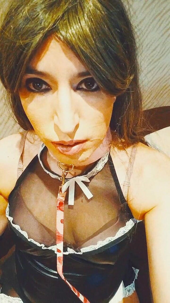 Tammy sissy slave: Tammysissy trước và sau khi bú vòi nước