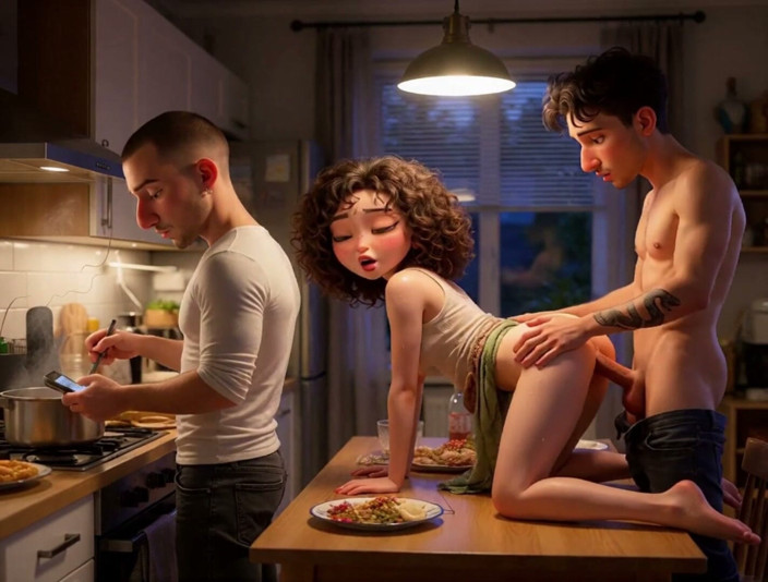My night collection: While I Wait for the Dinner My Cuckold Boyfriend Is...