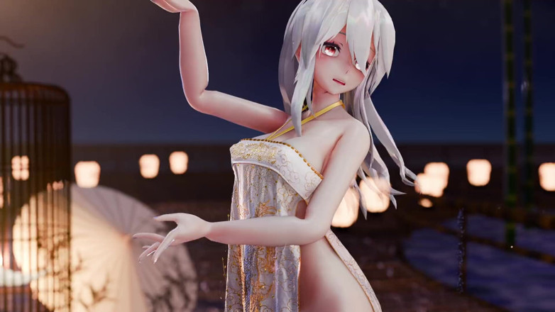 MikuMotion: Erotic Cheongsam 고대 스타일의 보지 노출