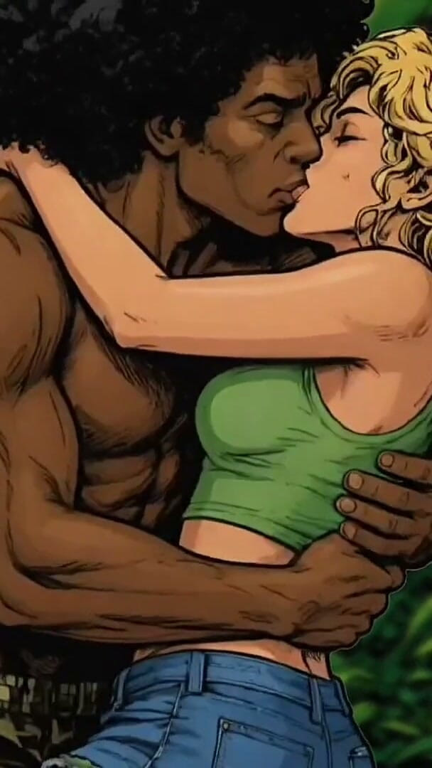 Jungle Cuckold. While the Husband Was Looking for the Trail Jungle, the Black Guy Was Fucking His White Wife.