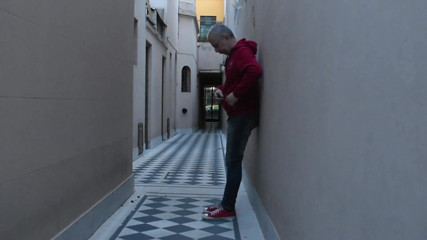 Dildo Man and Cross Hard Sex: Show my ass and cock ooutdoor