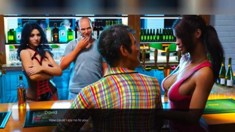 3DXXXTEEN2 Cartoon: Anna y Emily entrenan como zorras del bar. 3D porno de...