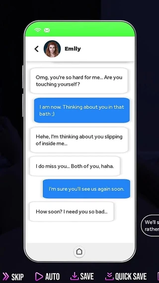 3D cartoon porn: College Kings 51 - Sexting with Ex-girlfriend Emily at Mid-night