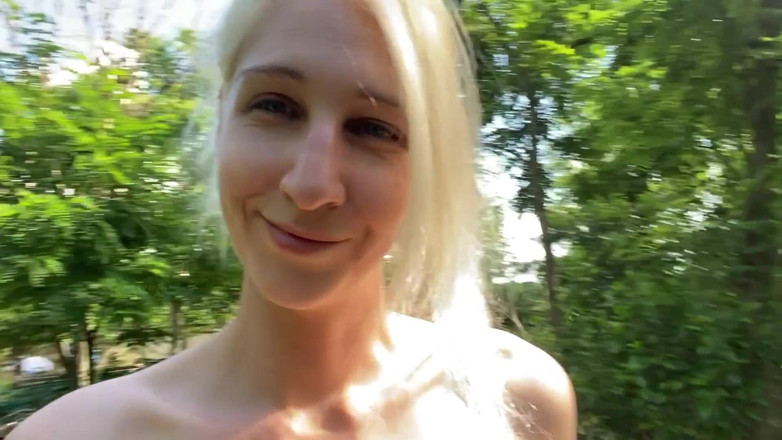 Cuteblonde666: Hairy Girl Nude Gardening Outside