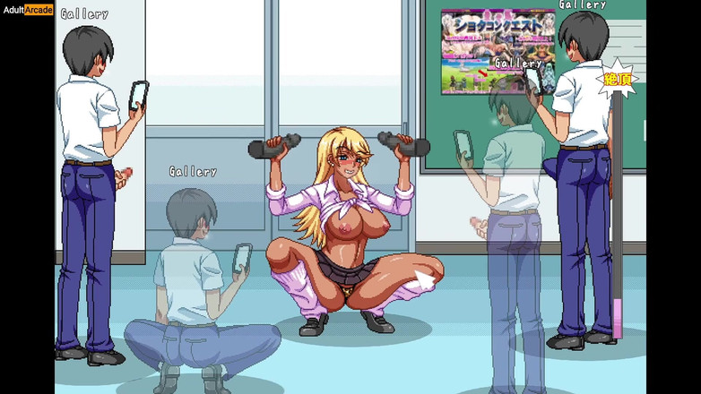 LewdArcade: Gli studenti fanno una foto di lì Techer nuda in...
