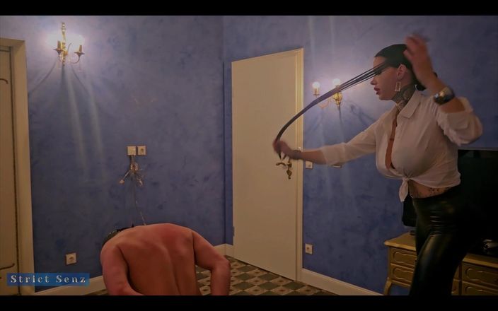 Strict Senz: Miss Alessa Milano Whipping on Your Knees