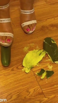 Squashing Eggplants in My High Heels