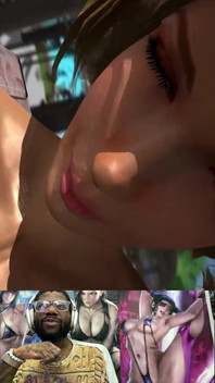 Doa Resort Gooner Cums All Over a Lineup of Tight Horny Doa Girls and Gets Them Cum Covered