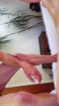 Tribute to my ex, Chastity. The video on the right screen was the day we met and her first porn