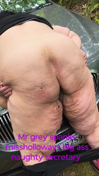 Mr Grey Took Miss Hallway to the Woods to Spank Her Big Ass Hard