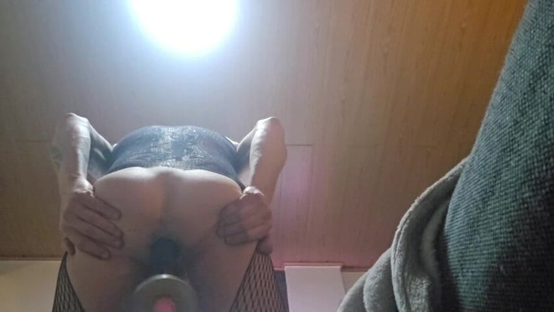 SquirtPsycho: In Lingerie Fucks His Ass with His Dildos