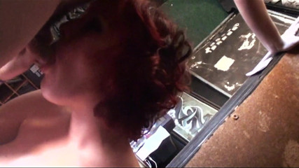 Cryptostudios: Cute pink nipples skater teen with curly short hair sucks...