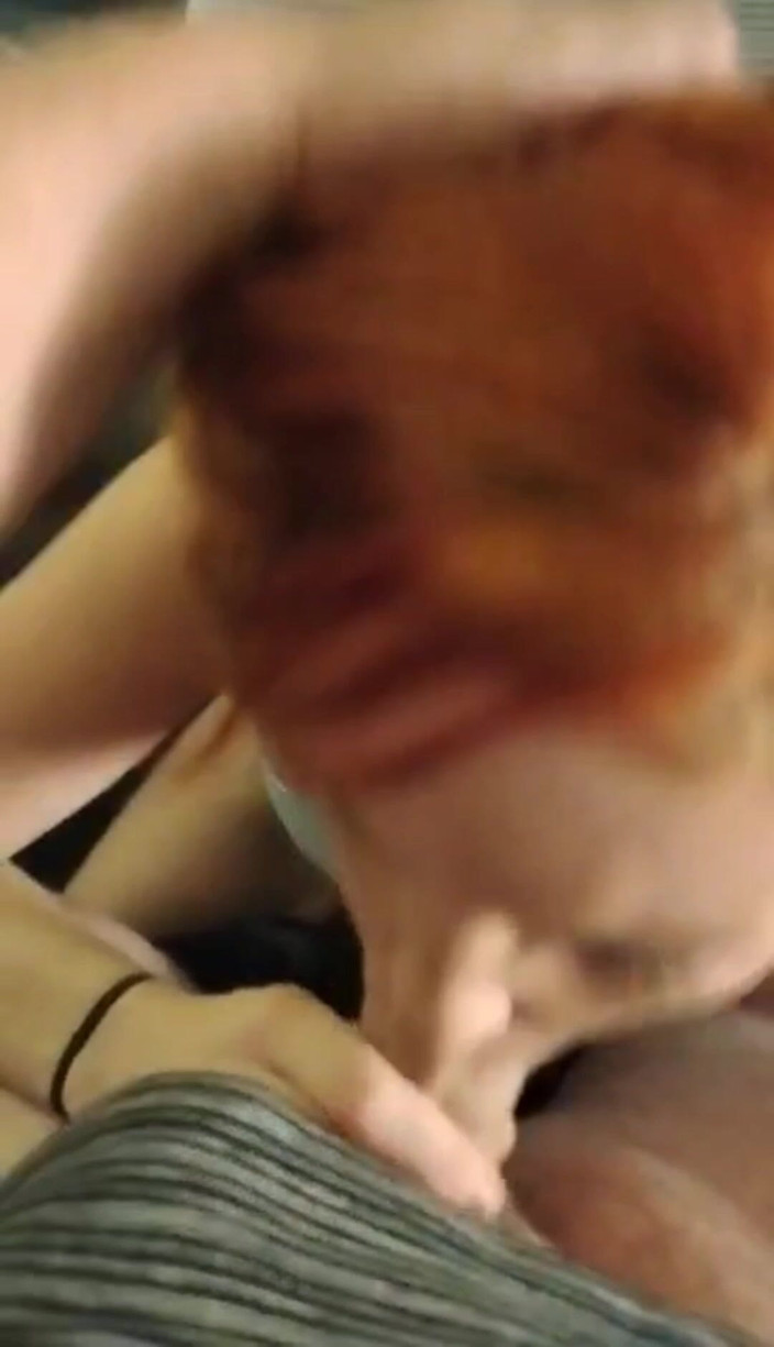 Strawberry shortcake: Boyfriend Shoves Dick in Redhead Girlfriends Mouth