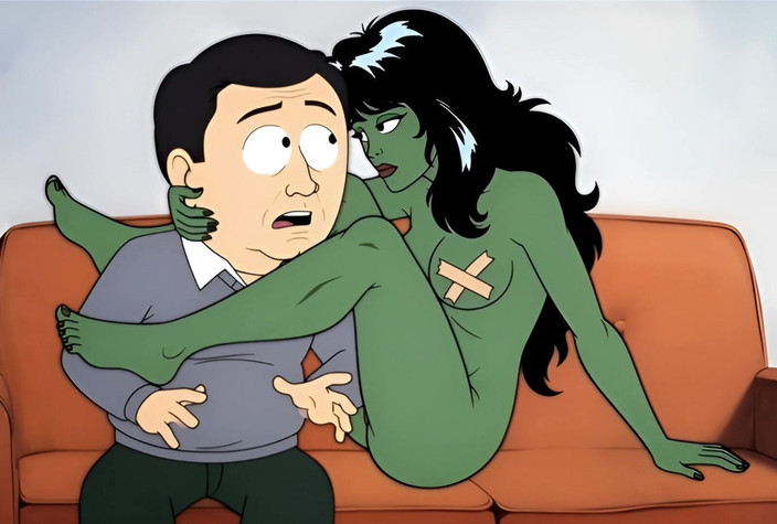 Octopussy Lovers Club: रंडी She-hulk की पहली डेट पर चुदाई होती है। कार्टून