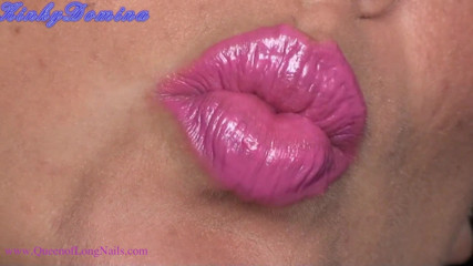 KinkyDomina: Hot pink lips JOI
