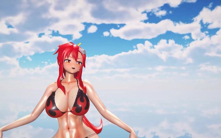 Mmd anime girls: Mmd R-18 fete anime clip sexy cu dans 144