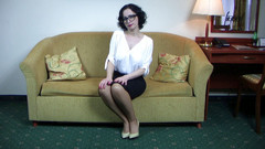 Wanilianna: Versaute sekretärin in braunen nylons