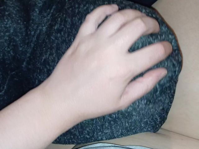 Quick Sex on the Bed of Two Girlfriends (Lesbian-illusion)