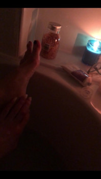 I’m in the Bath.... and You Are Shivering Holding My Fluffy Towel with Your Cock Locked in Its Cage