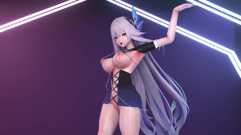 MikuMotion: [mmd]丝柯克up and Down 乳链包臀裙