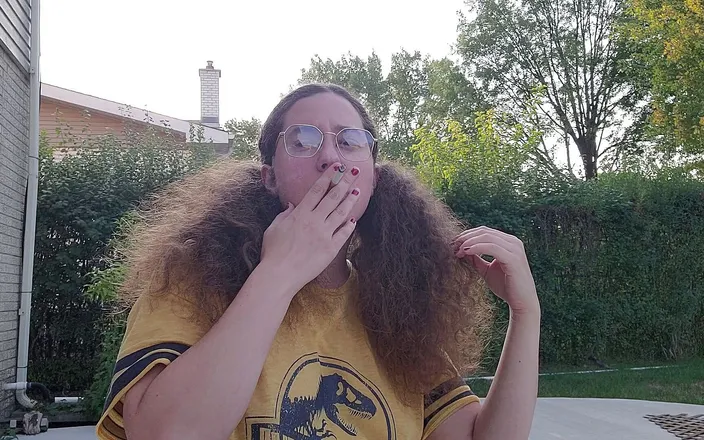 The Artist Next Door: Smoke break in pigtails