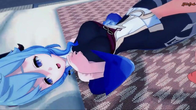 Hentai Smash: Ganyu gets fucked before getting a facial from your POV....