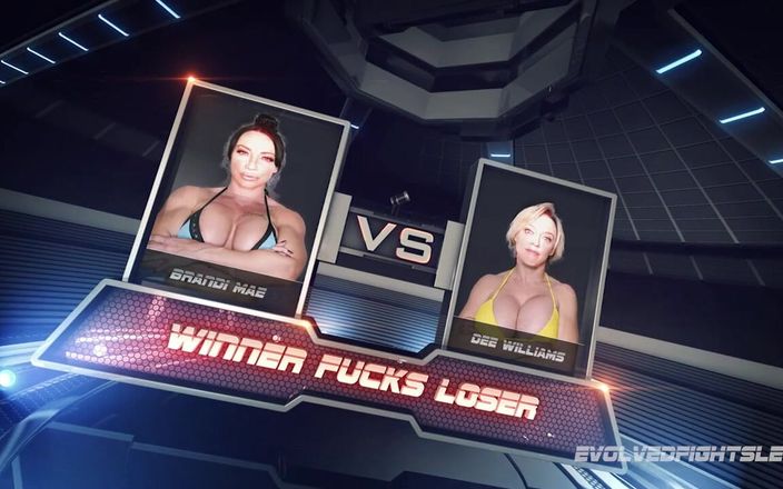 Evolved Fights Lez: Dee Williams versus Brandi Mae - ratat futut cu un vibrator...